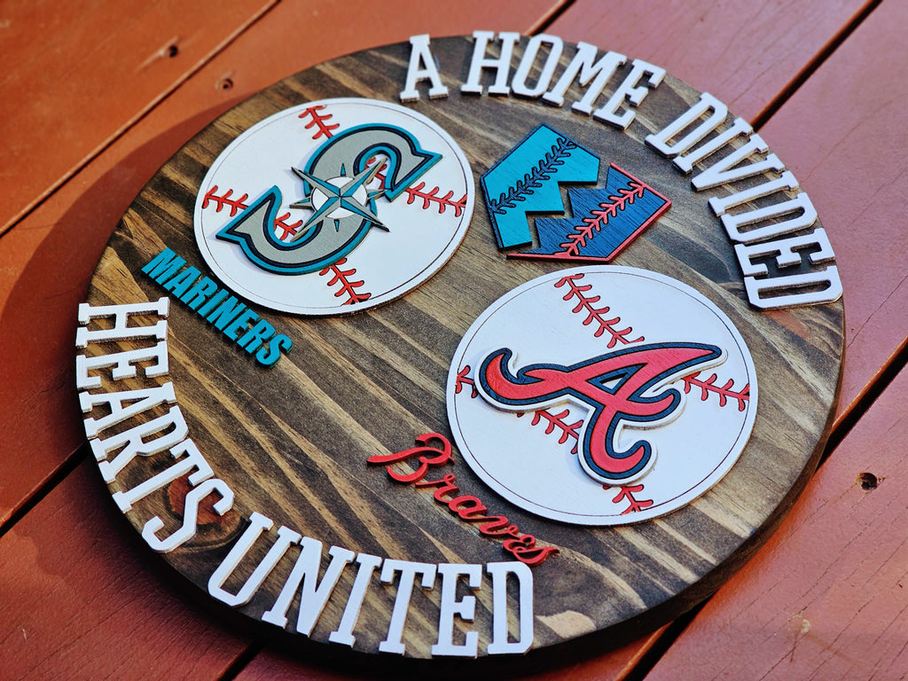 Home Divided Baseball Sign