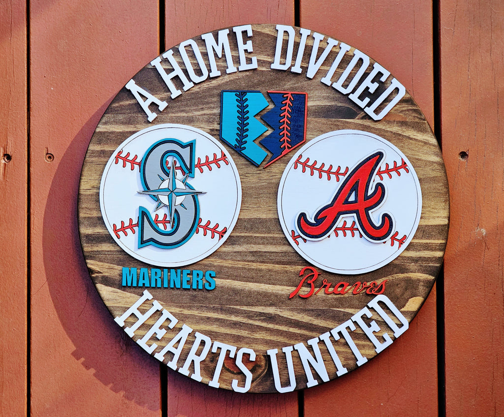 Home Divided Baseball Sign