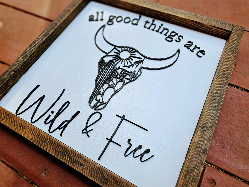 Western Cow Bull Sign