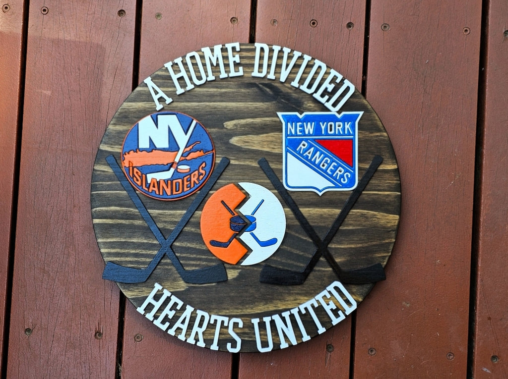 Hockey Home Divided Sign