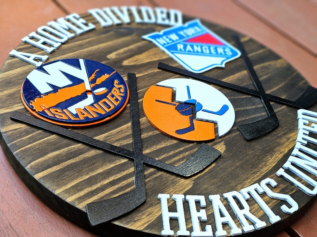 Hockey Home Divided Sign