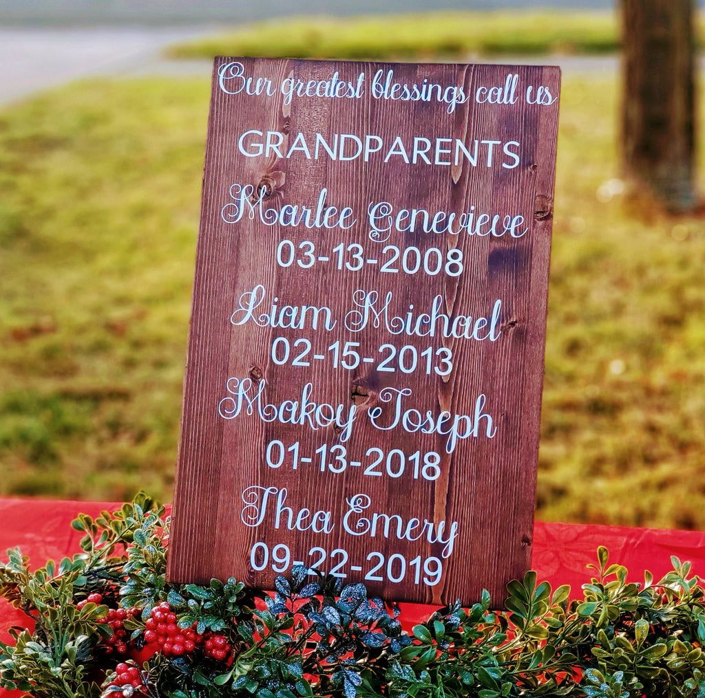 Grandparent blessing's sign