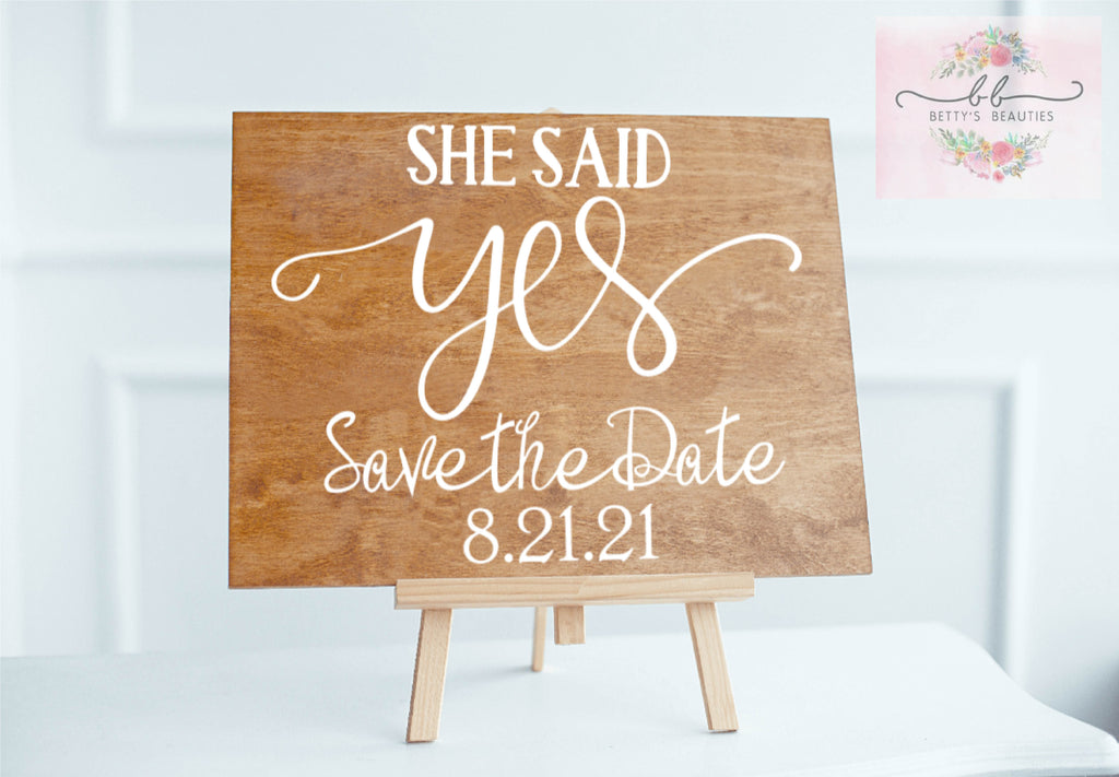 Save the Date Sign