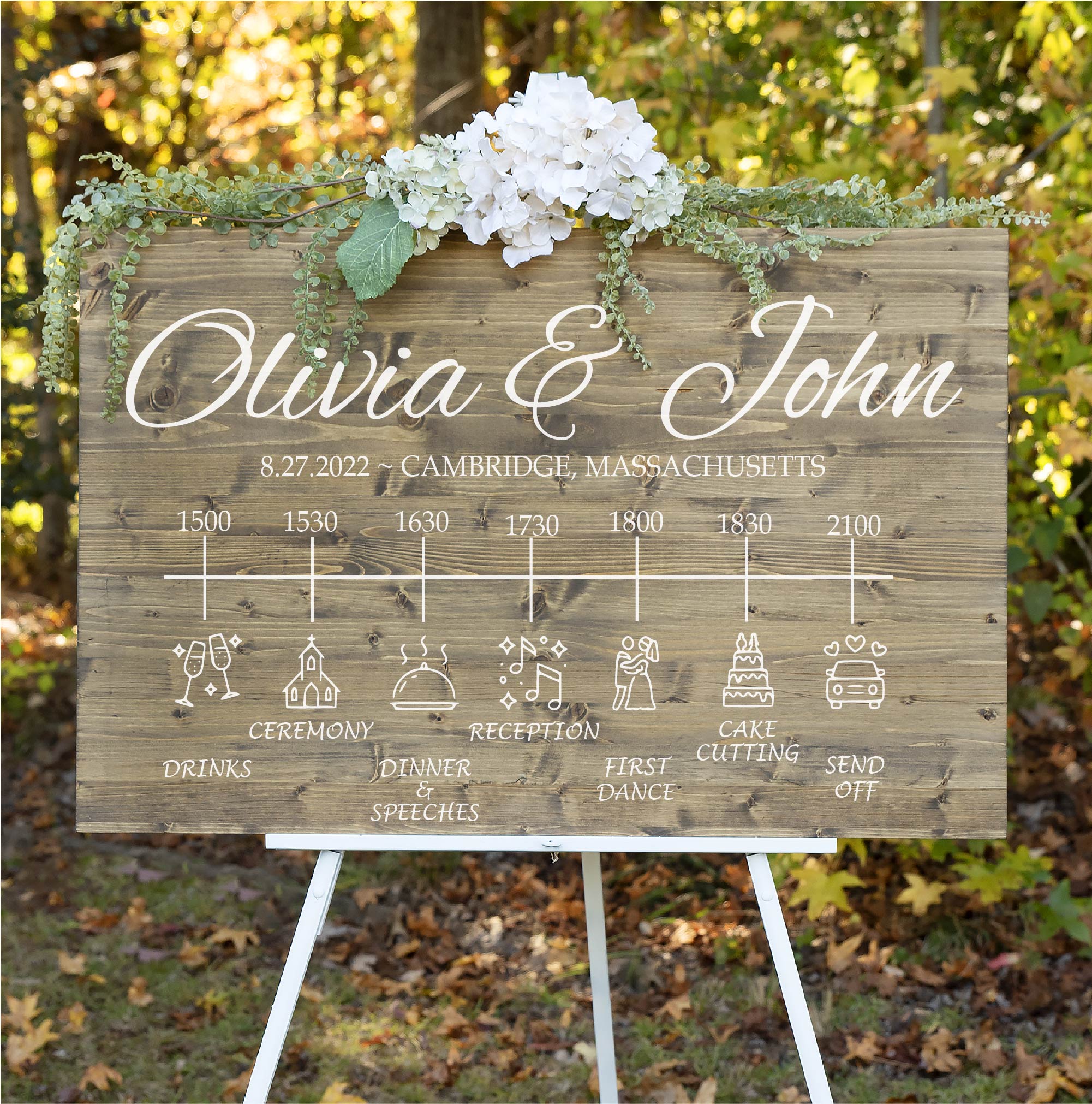 Wedding timeline sign 60 photos - Astyledwedding.com